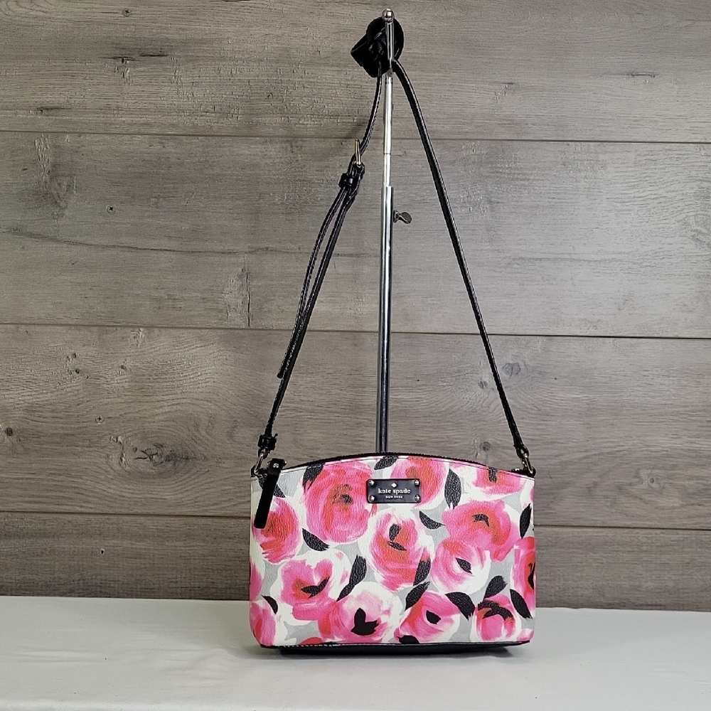 Kate ♠︎ Spade Pink Rosette Floral Crossbody Bag